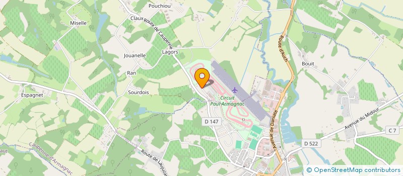 localisation de l'entreprise HP INVEST  CAUPENNE-D'ARMAGNAC