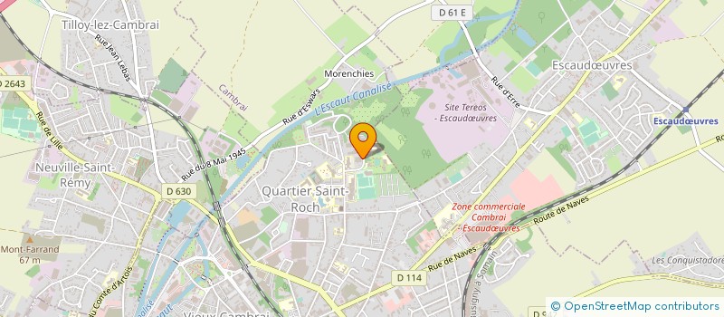 localisation de l'entreprise HP &P SYSTEMS à CAMBRAI