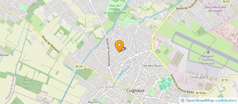 localisation de l'entreprise HP PIERRE  CUGNAUX