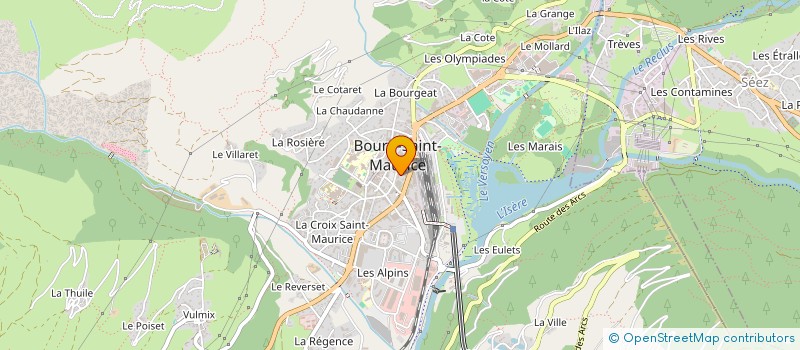 localisation de l'entreprise HP RENOVATION à BOURG-SAINT-MAURICE