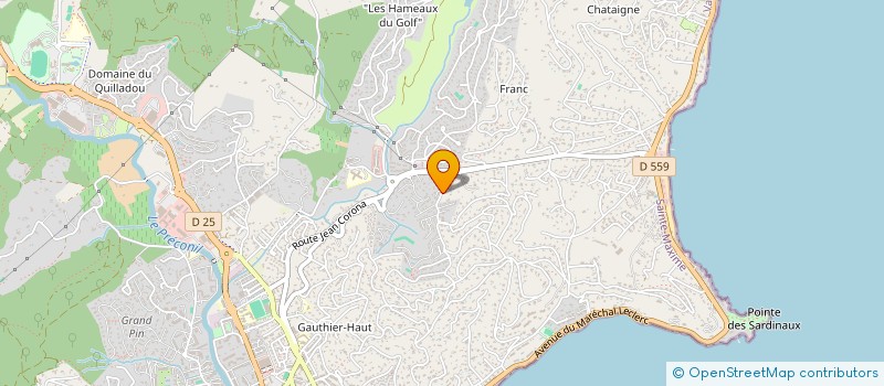 localisation de l'entreprise HP & S à SAINTE-MAXIME