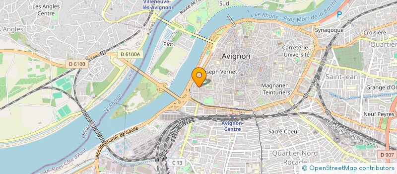 localisation de l'entreprise HP THIERS  AVIGNON