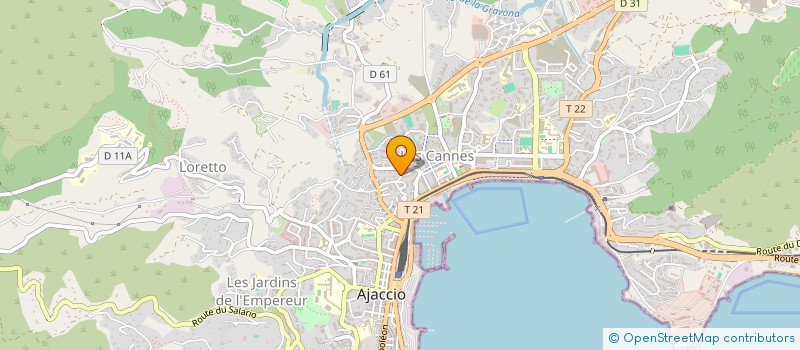 localisation de l'entreprise HP VOILES  AJACCIO