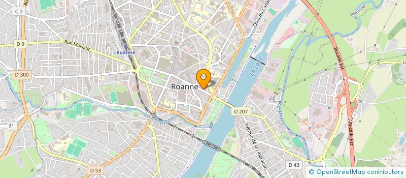 localisation de l'entreprise HP VOIRON  ROANNE