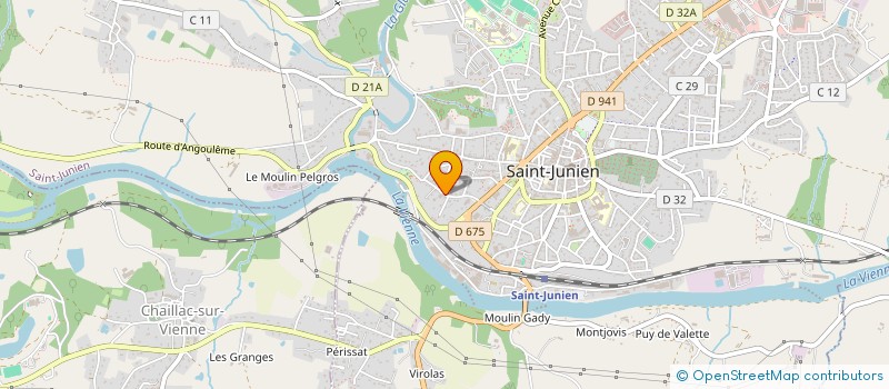 localisation de l'entreprise HP2R à SAINT-JUNIEN