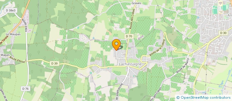 localisation de l'entreprise HP2S  LACHASSAGNE