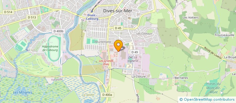 localisation de l'entreprise HP2T  DIVES-SUR-MER