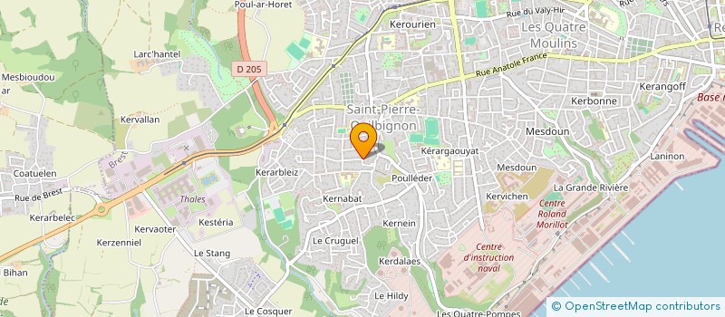 localisation de l'entreprise HP6 à BREST