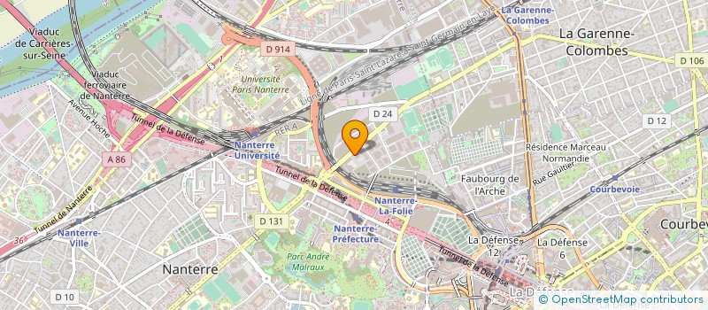 localisation de l'entreprise HPA  NANTERRE