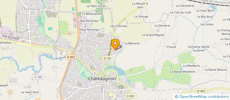 localisation de l'entreprise HPA  CHATEAUGIRON