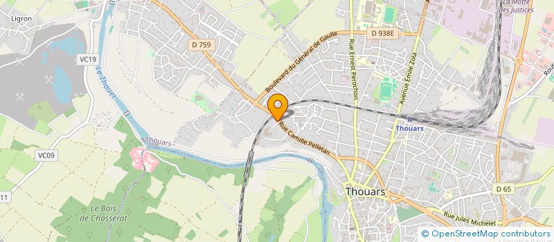 localisation de l'entreprise HPA  THOUARS