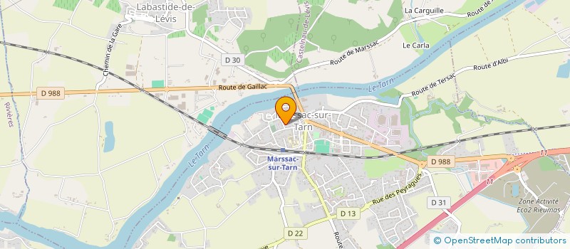 localisation de l'entreprise HPA  MARSSAC-SUR-TARN