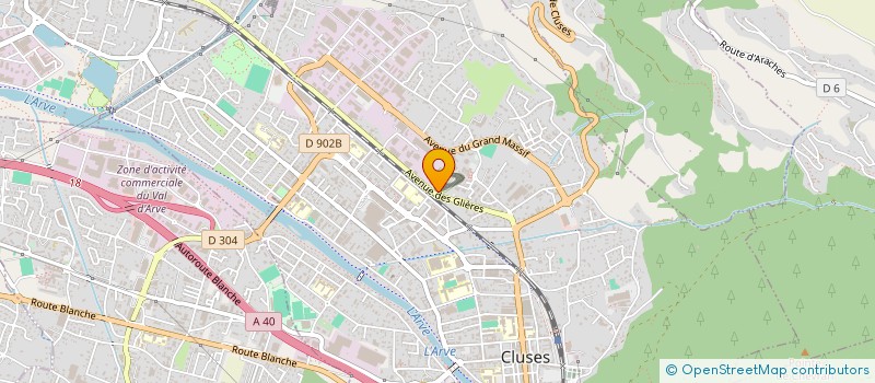 localisation de l'entreprise HPA - CAMPING LA CORBAZ à CLUSES