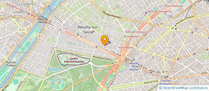 localisation de l'entreprise HPA CONSEIL à NEUILLY-SUR-SEINE