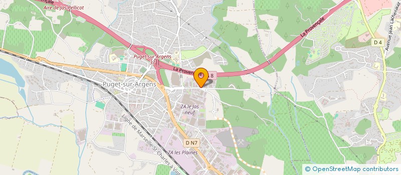 localisation de l'entreprise HPA GROUPE  PUGET-SUR-ARGENS