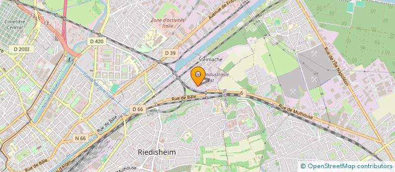 localisation de l'entreprise HPA HOLDING  RIEDISHEIM