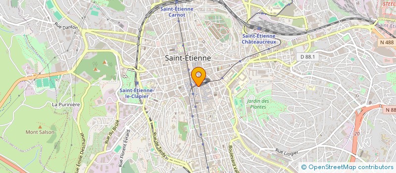 localisation de l'entreprise HPB à SAINT-ETIENNE