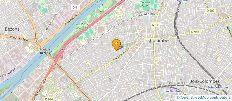 localisation de l'entreprise HPB BATIMENT à COLOMBES