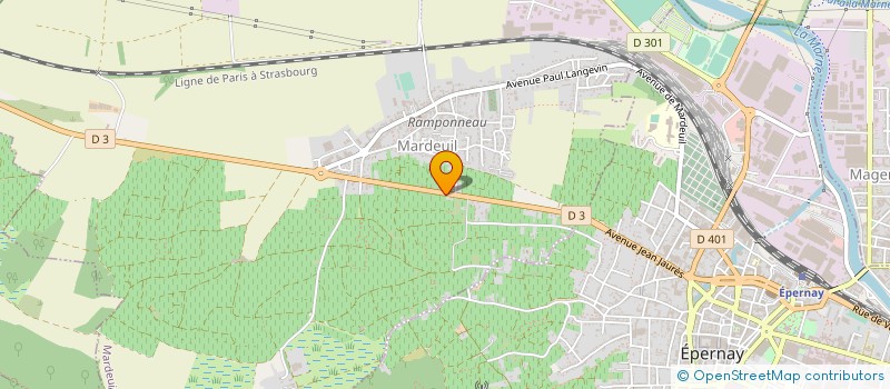 localisation de l'entreprise HPC  BRUGNY-VAUDANCOURT