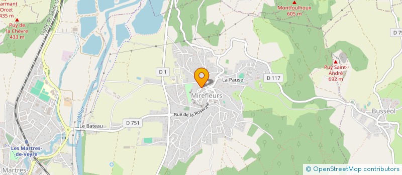 localisation de l'entreprise HPC  MIREFLEURS