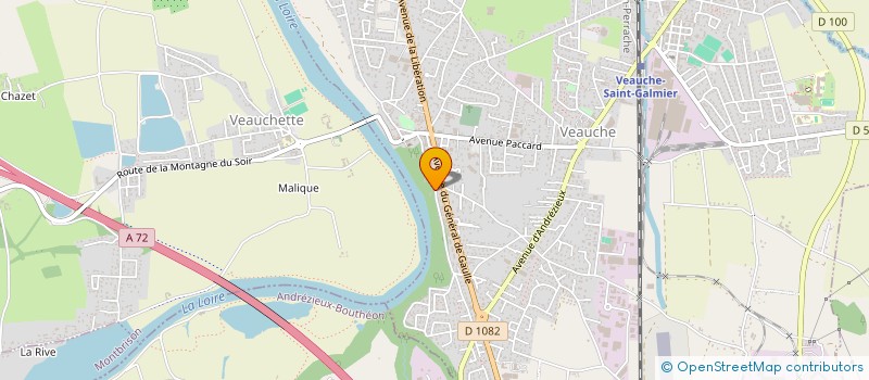 localisation de l'entreprise HPC  VEAUCHE