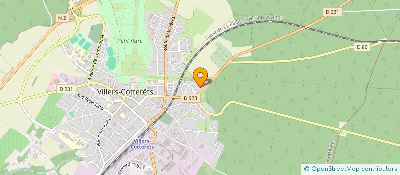 localisation de l'entreprise HPC à VILLERS-COTTERETS