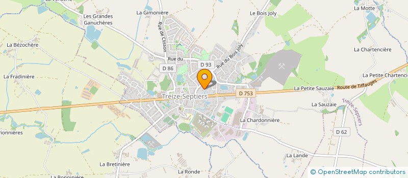 localisation de l'entreprise HPC  TREIZE-SEPTIERS