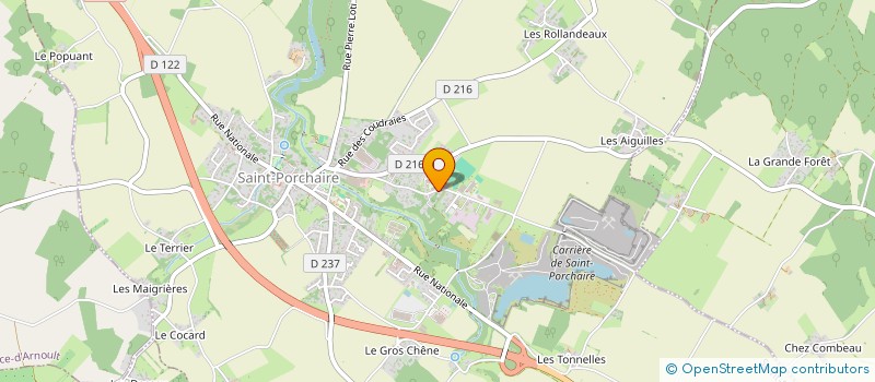 localisation de l'entreprise HPC AUTOMOBILES  SAINT-PORCHAIRE