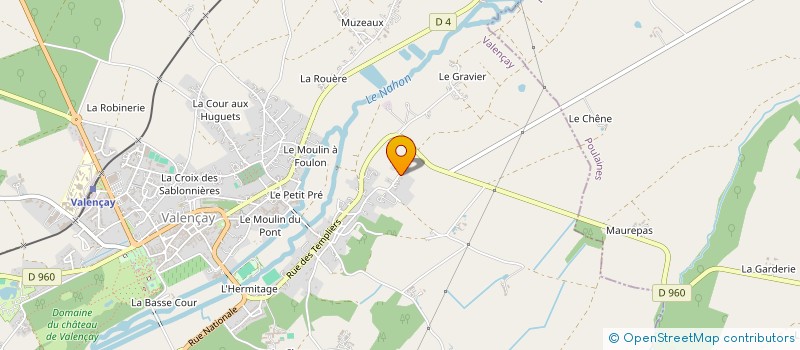 localisation de l'entreprise HPCF36  VALENCAY