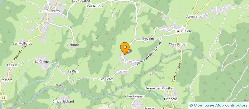 localisation de l'entreprise HPCZ 74  FILLIERE