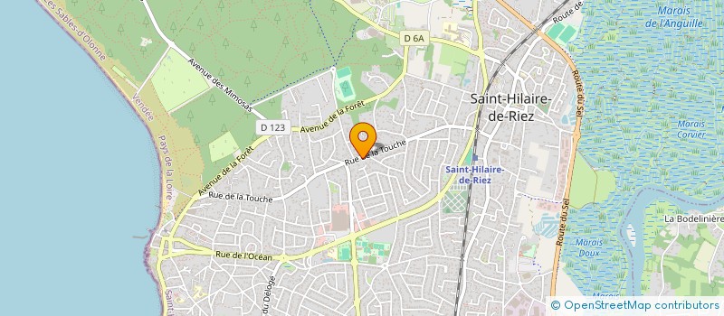 localisation de l'entreprise HPDF IMMO à SAINT-HILAIRE-DE-RIEZ