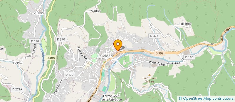 localisation de l'entreprise HPE AUTOMOBILES LE VIGAN  LE VIGAN