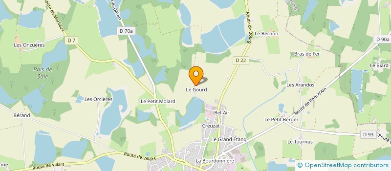 localisation de l'entreprise HPEFM à CHALAMONT