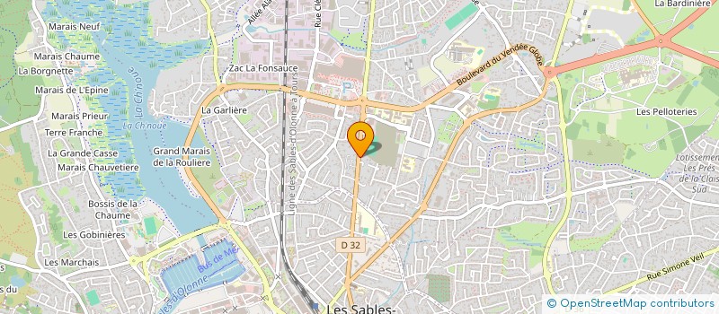 localisation de l'entreprise HPF à LES SABLES D'OLONNE