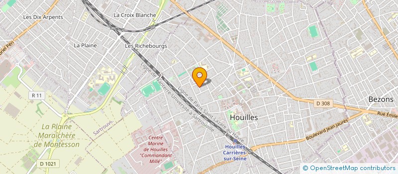 localisation de l'entreprise HPFR LULU  HOUILLES