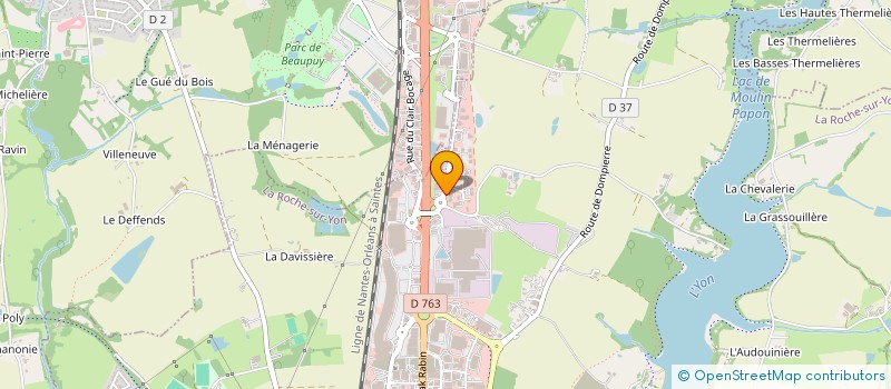 localisation de l'entreprise HPG à LA ROCHE-SUR-YON