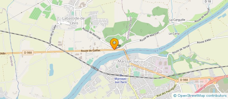 localisation de l'entreprise HPG  MARSSAC-SUR-TARN
