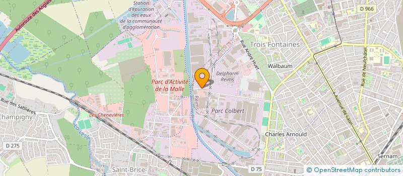 localisation de l'entreprise HPG  REIMS