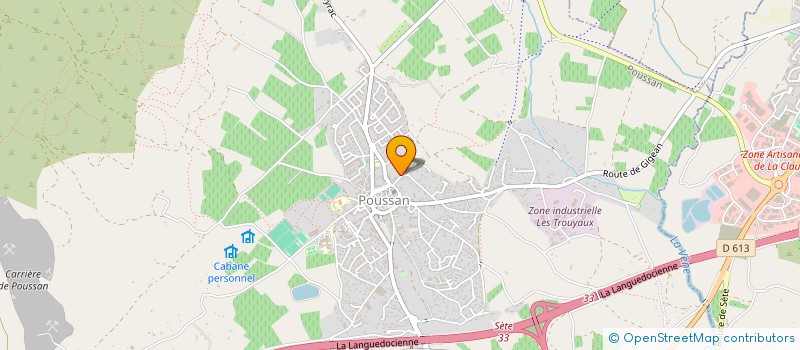 localisation de l'entreprise HPG  POUSSAN