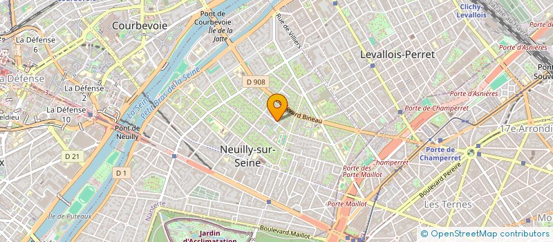 localisation de l'entreprise HPG ORLEANS à NEUILLY-SUR-SEINE