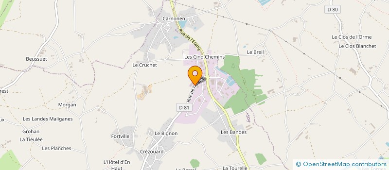 localisation de l'entreprise HPH  QUESSOY