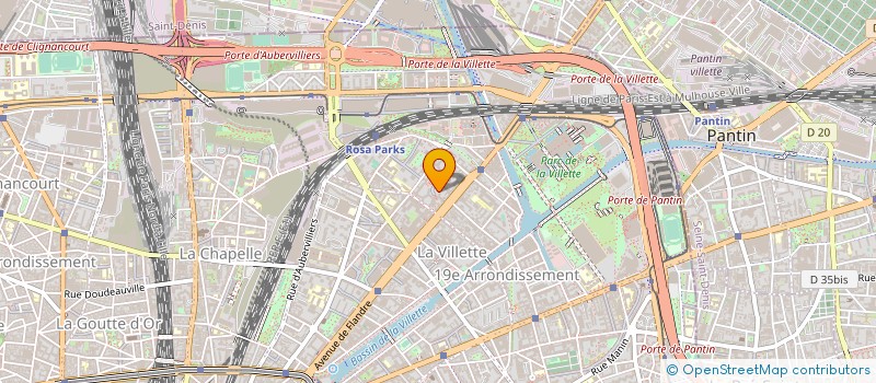 localisation de l'entreprise HPI  PARIS