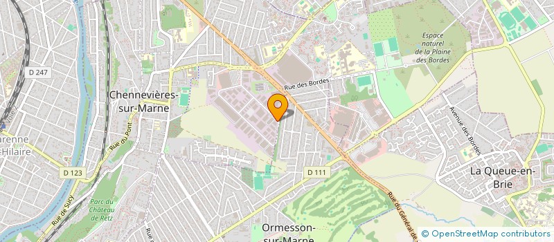localisation de l'entreprise HPI à CHENNEVIERES-SUR-MARNE