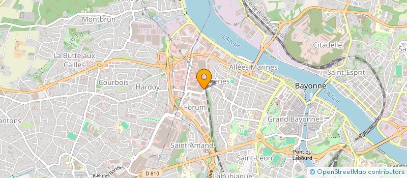 localisation de l'entreprise HPI CONSEIL à BAYONNE