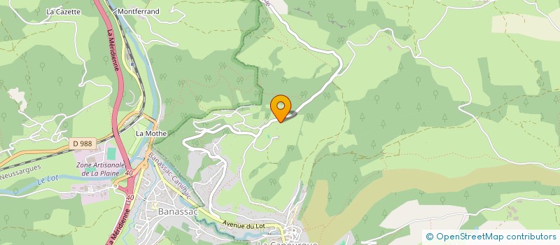 localisation de l'entreprise HPJ  LA CANOURGUE