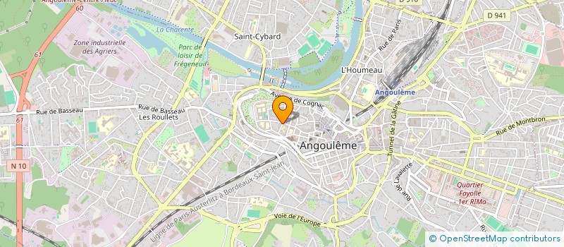 localisation de l'entreprise HPJ à ANGOULEME