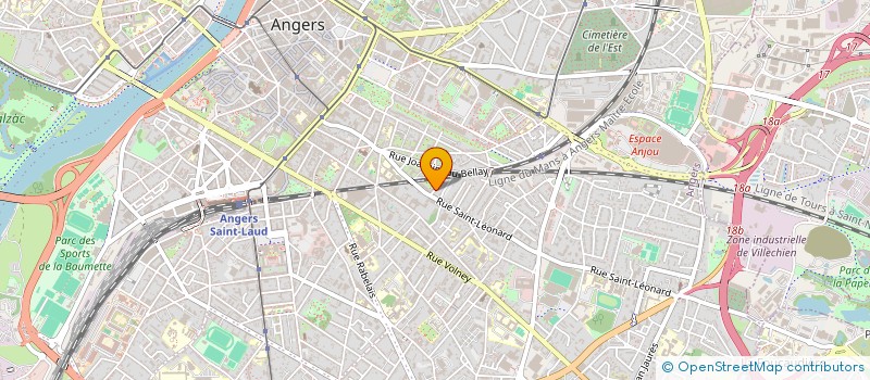 localisation de l'entreprise HPJ à ANGERS