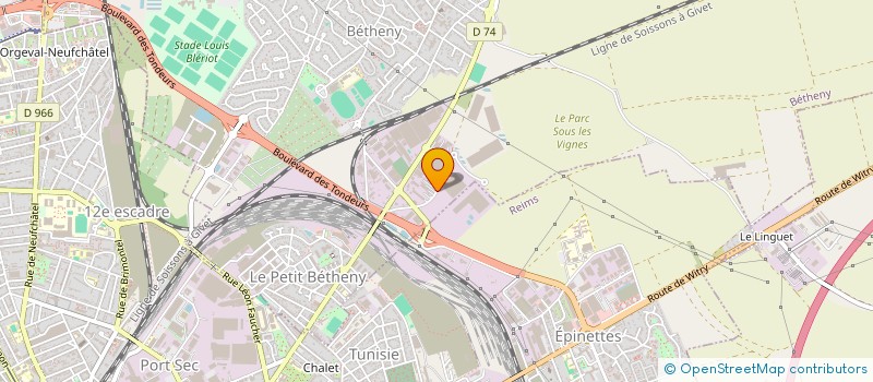 localisation de l'entreprise HPL FACADES  BETHENY