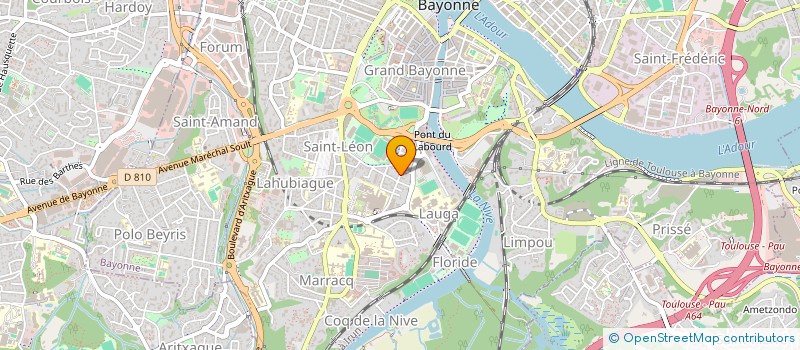 localisation de l'entreprise HPL64 à BAYONNE