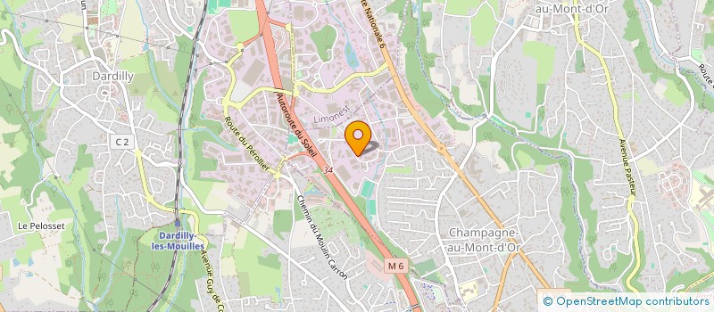 localisation de l'entreprise HPLG à CHAMPAGNE-AU-MONT-D'OR